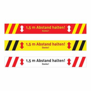 Bodenaufkleber Abstand 1,5 m (Farbvarianten)